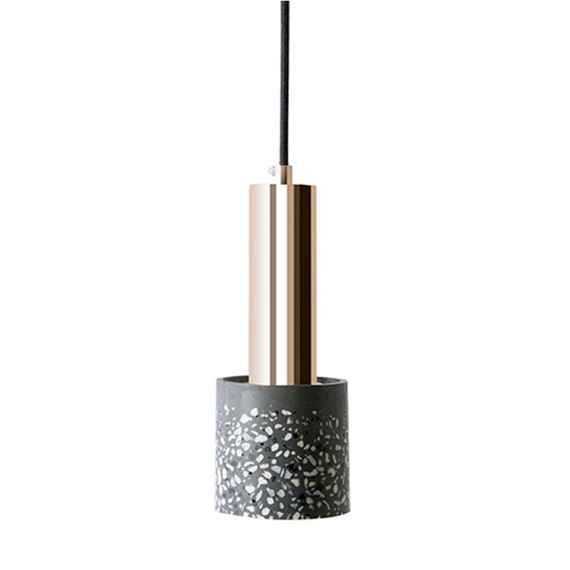 Moderne Stilzylindrisch Schatten hängend hängender leicht Stein 1 hängende Lampe für das Restaurant