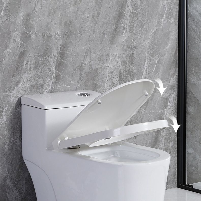 Modern Siphon Jet Toilet Floor Mount Flush Toilet with Toilet Seat
