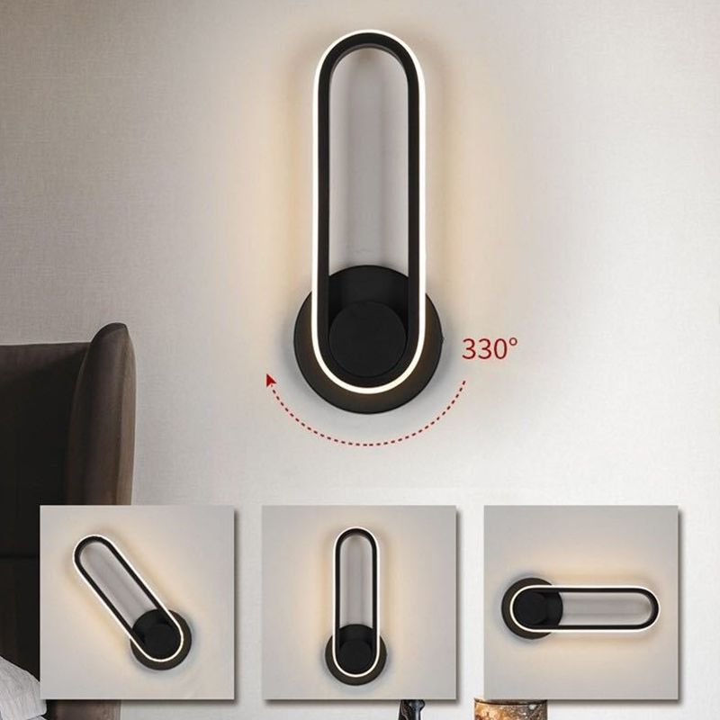 1 Light Geometric Wall Mount Light Fixture Modern Metal Wall Mounted Lights