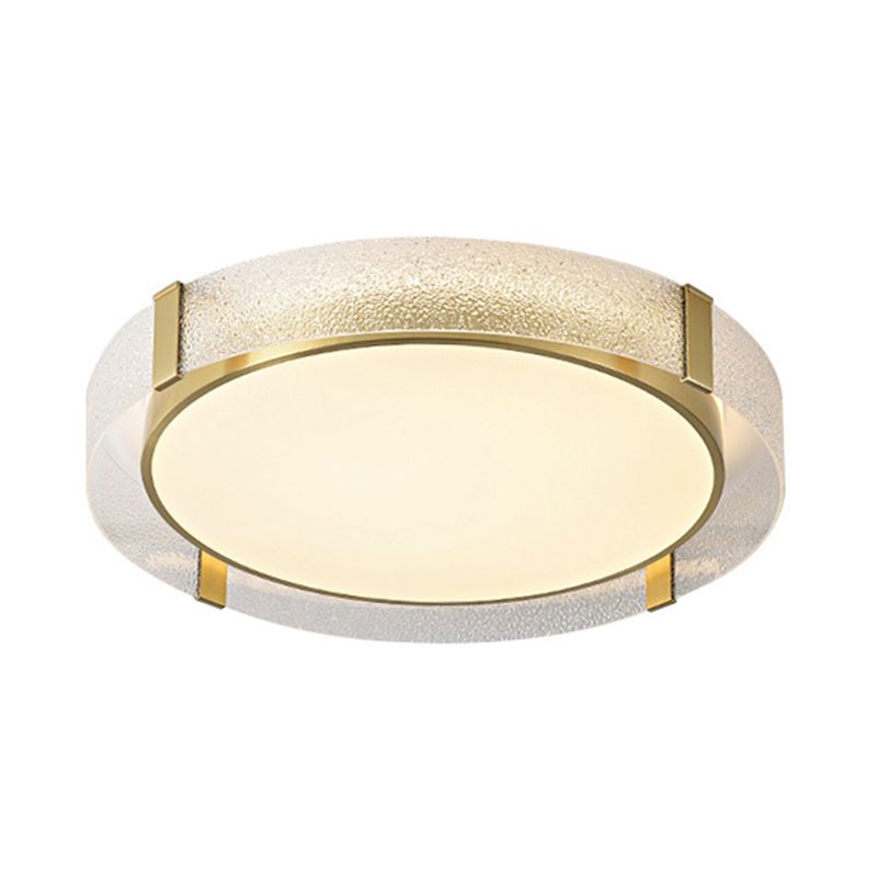 Ronde Flush Light Fixtures Glas Traditionele Flush Mount Plafond Light Fixture