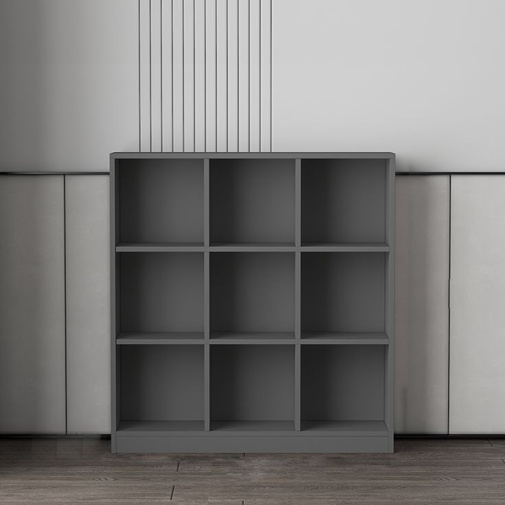 Wooden Standard Bookshelf Modern Closed Back Bookcase for Home Office