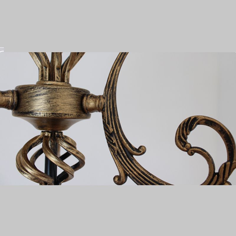 Gebrandschilderd brons Bronze kroonluchter lichtbarmgere kom Barokhangende kroonluchter