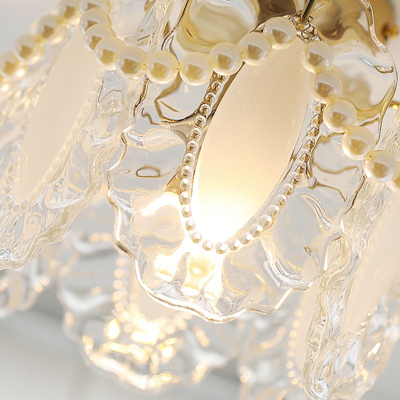 Contemporary Flush Mount Light Creative Flush Mount Ceiling Light Fixture with Glass Shade