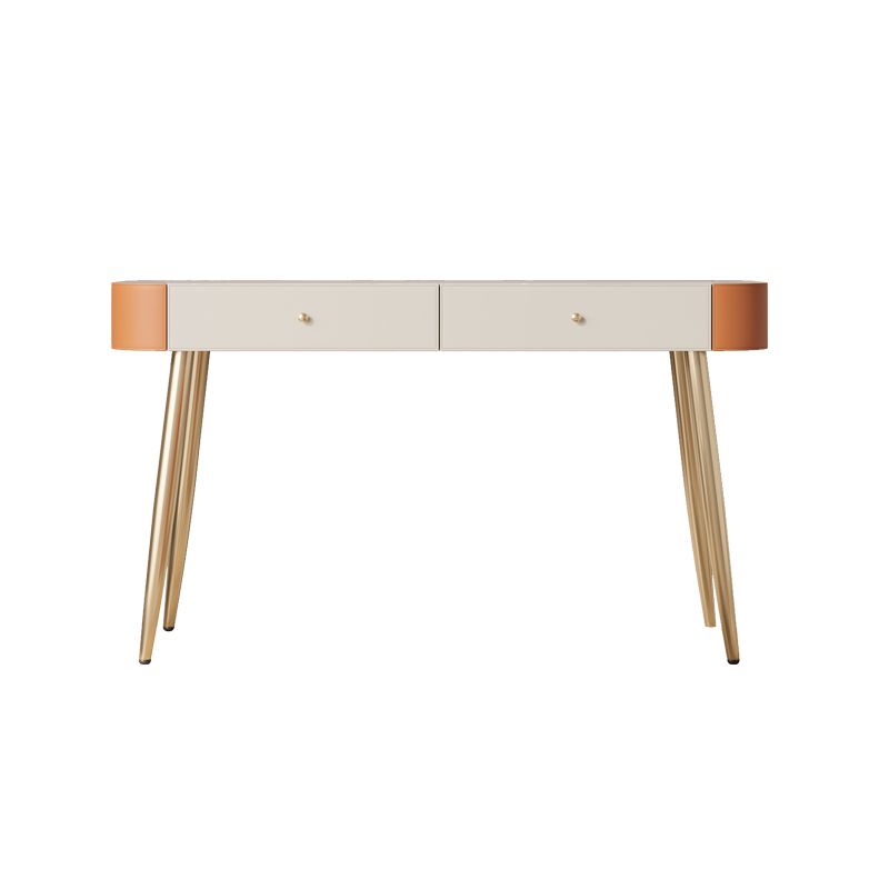 Luxurious Vanity Set with Padded Stool 5 Storage Drawers Vanity Desk