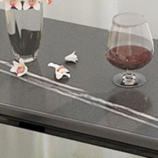 Oval Sintered Stone Bar Table Metal Base Dining Table with Storage Shelves