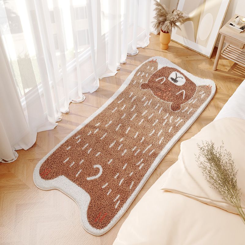 Tapis de tapis de zone lavable à la mode à la mode à la mode à la mode avec support sans glissement