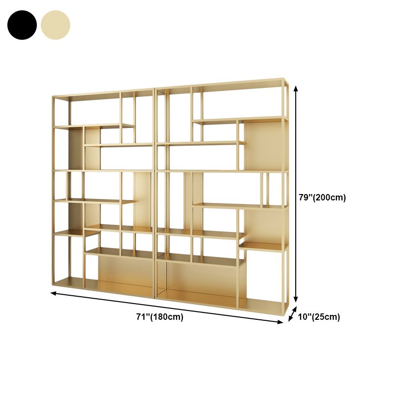 Modern Style Metal Bookshelf Open Etagere Shelf Bookcase for Office