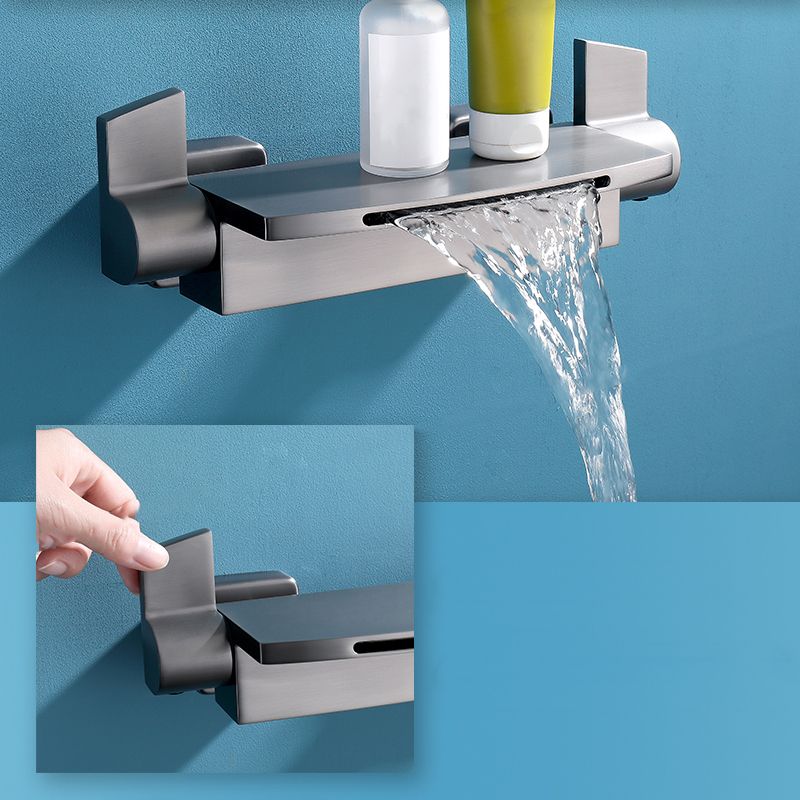 Modern Tub Faucet Trim Copper with Handheld Shower Wall Mount Bath Filler