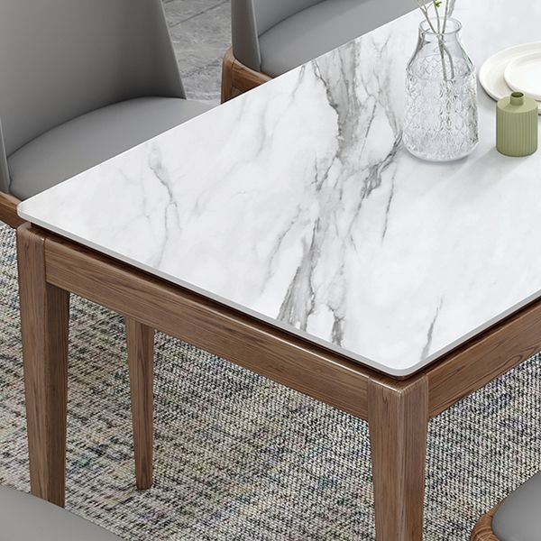 Midcentury Style Dining Room Collection Stone 4 Legs Dining Site Table