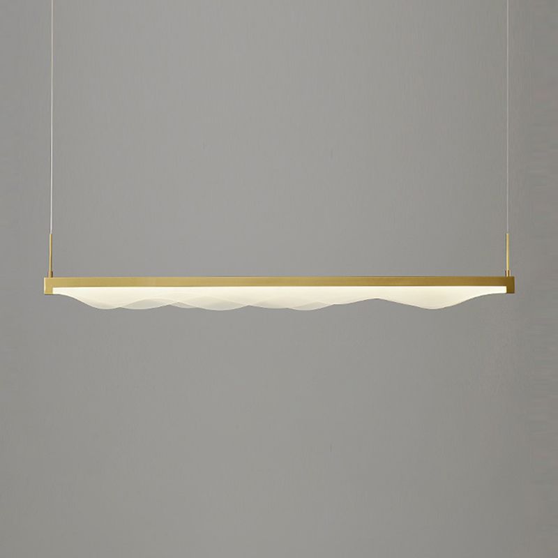 Zeitgenössischer Stil lineare Inselanhänger Metal Island Leuchten