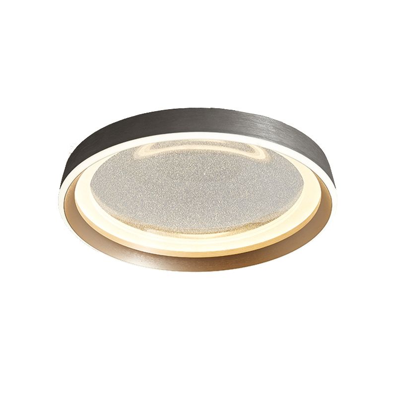 LED Modern Metal Flush Mount Circle Shape Ceiling Light with Acrylic Shade for Passage