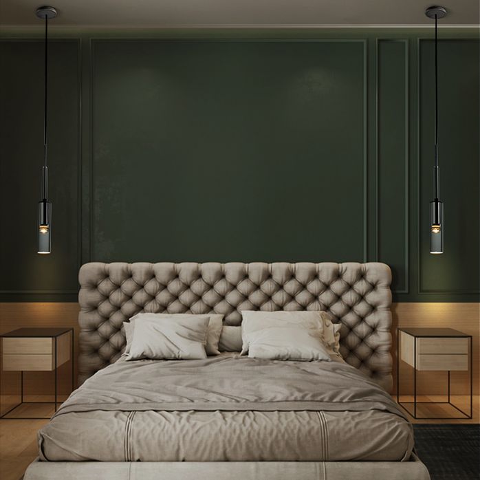 1-Ligth Crystal Pendant Lighting Fixtures Minimalism Ceiling Pendant for Dining Room