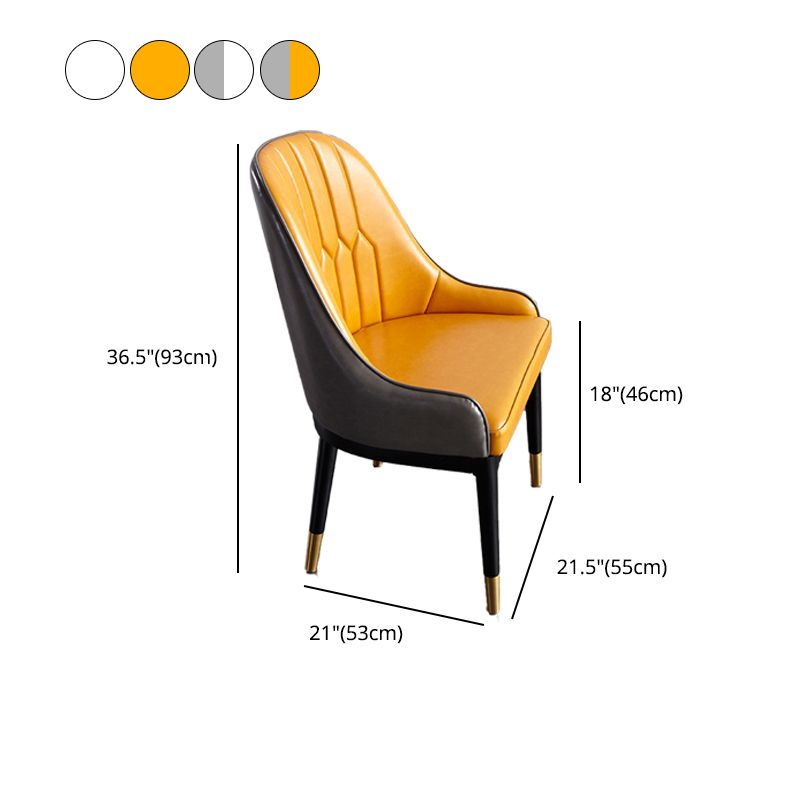 Dining Room Side Chairs Glam Solid Wood Kitchen Armless Chair for Home