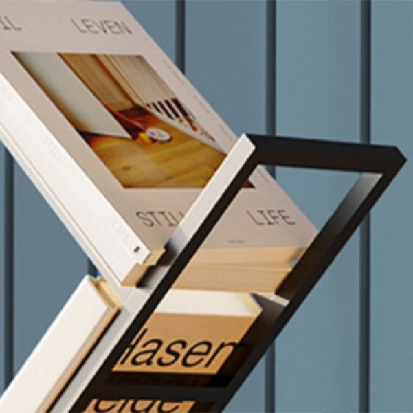 Modern Bookshelf Metal Open Shelf Bookcase with Shelves for Home Office