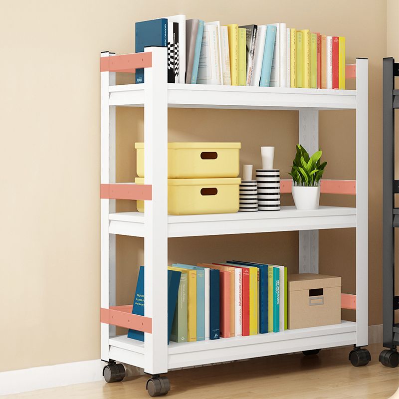 Contemporary Metal Book Shelf Freestanding Standard Kids Bookcase