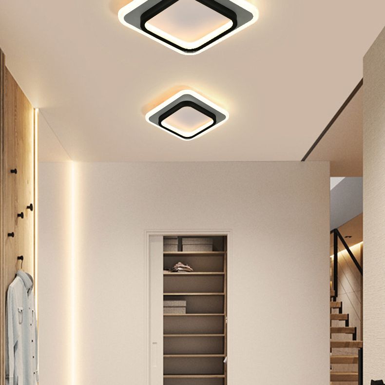 Geometric Acrylic Close to Ceiling Lamp Contemporary LED Close to Ceiling Lighting Fixture