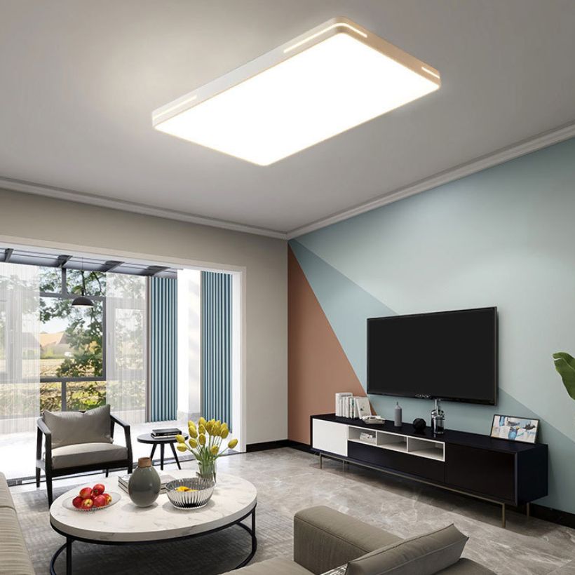 Modern Style Acrylic Flush Mount Light Fixtures 1-Light Geometric Flush Mount Led Lights