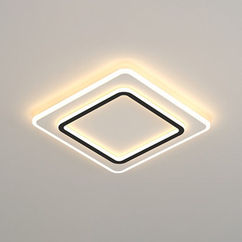 Modern Style Geometrical Flush Ceiling Lights 1-Light Acrylic Flush Mount Led Fixture