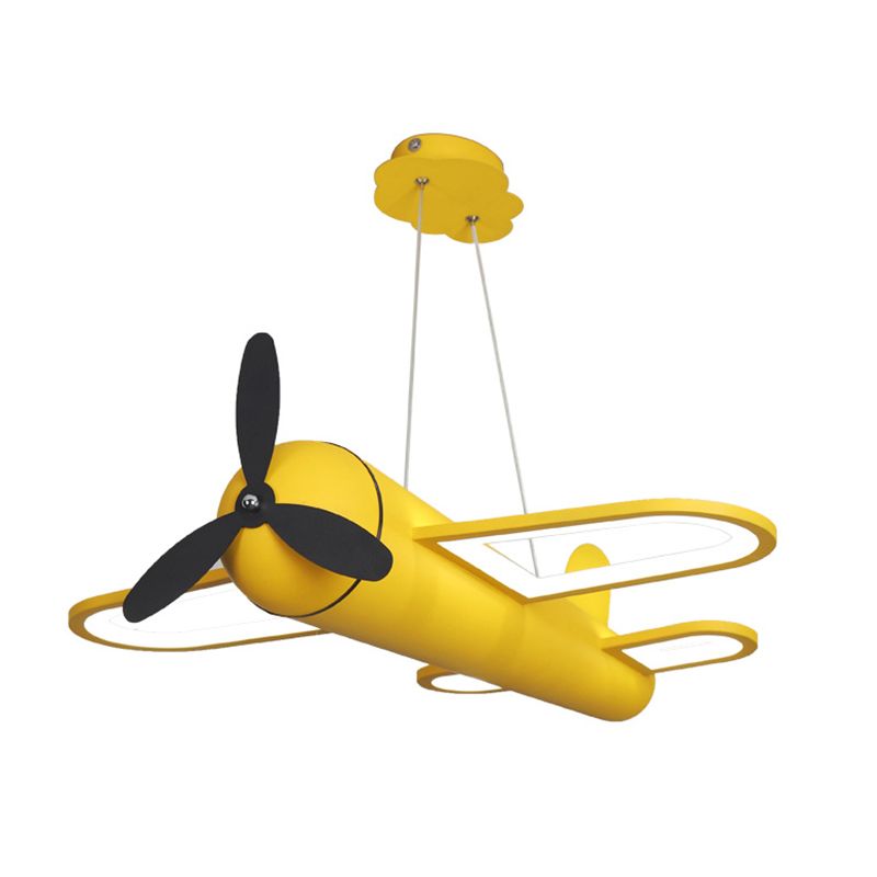 1 leichte Flugzeug Anhänger Leuchten Kinder Metallic Suspension Anhänger Licht für Kinder Schlafzimmer