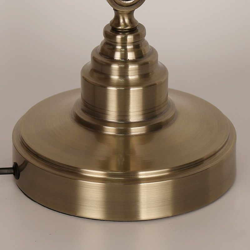 Dome 1 Light Table Lamp Mid Century Metal Night Table Lamps for Bedroom