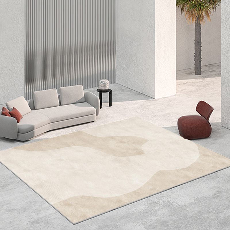 Minimalist Graphic Pattern Rug Polyester Indoor Carpet Non-Slip Backing Area Rug for Living Room