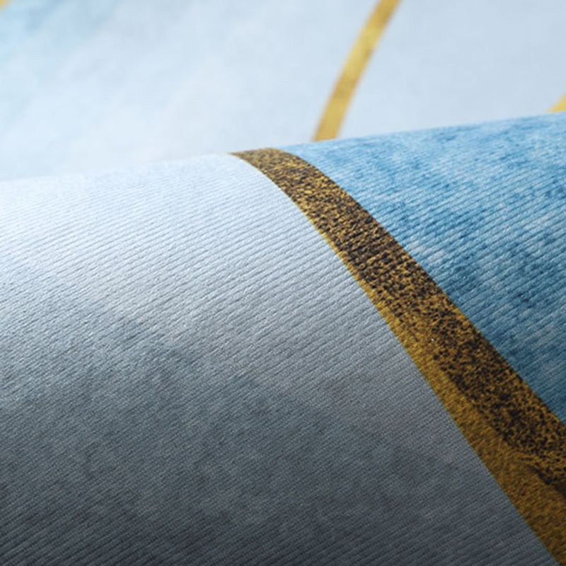 Creative Abstract Art Rug Polyester Indoor Rug Stain Resistant Carpet for Home Decoration