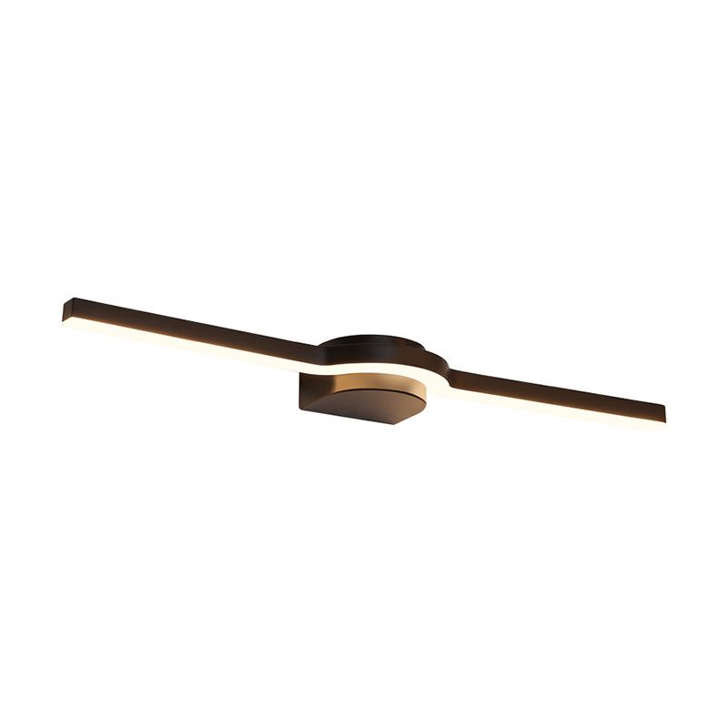 Metal Thin Vanity Wall Sconce Modern Style 1 Light Vanity Lighting Fixtures