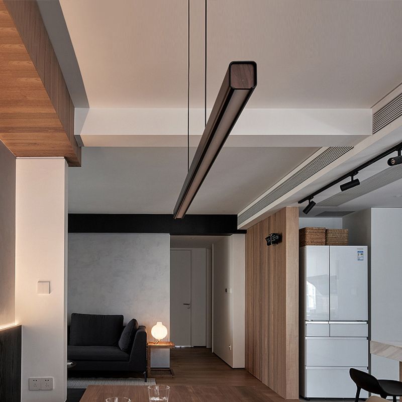 Estilo moderno lineal isla livera metal 1- Luz de luz de luz de luz