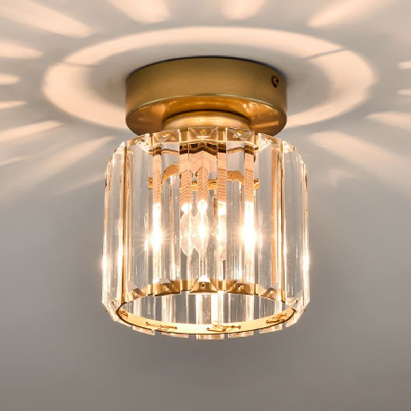 Modernism Flush Mount Ceiling Light Crystal Flush Light for Corridor
