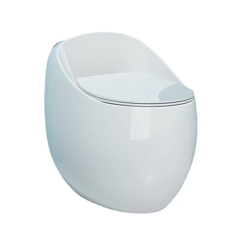 Modern Skirted One Piece Toilet Floor Mounted Flush Toilet with Toilet Seat