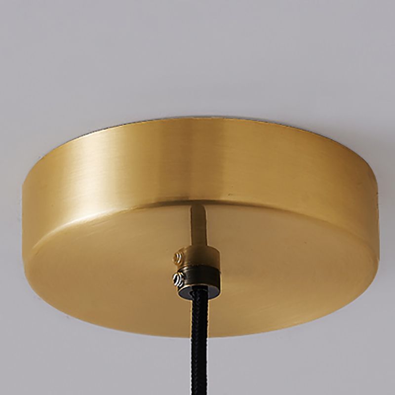 Circle Bedroom Down Lighting Pendant Metal Simplicity Style Hanging Light Fixture