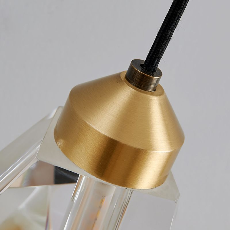 Contemporary Wall Sconce Crystal and Brass Sconce Lighting for Hallway