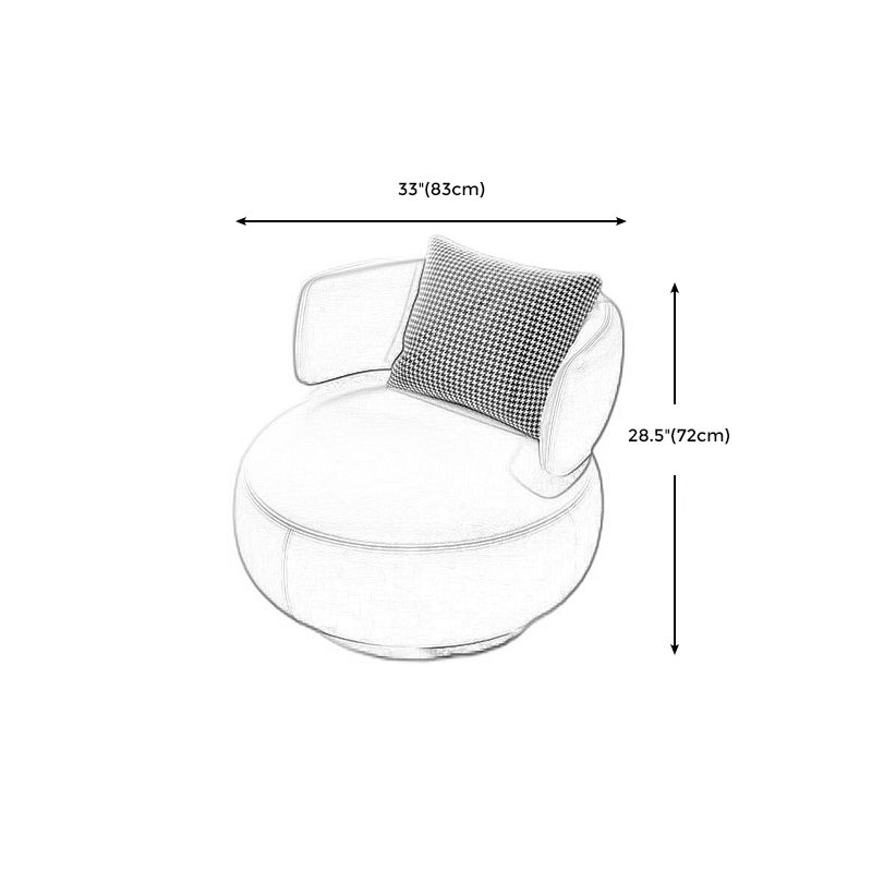 Contemporary Swivel Accent Chair Armless Lounge Chair with Cushion 33"L x 26"W x 28.5"H