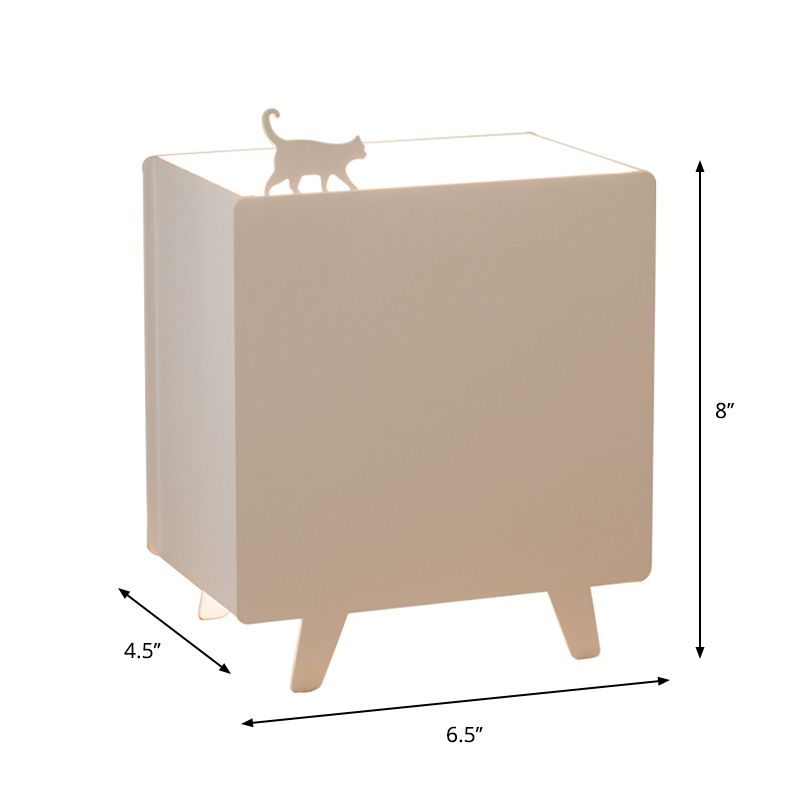 Luz de lectura metálica de lectura nórdica lámpara de mesa nocturna de 1 luces con talla de hierro