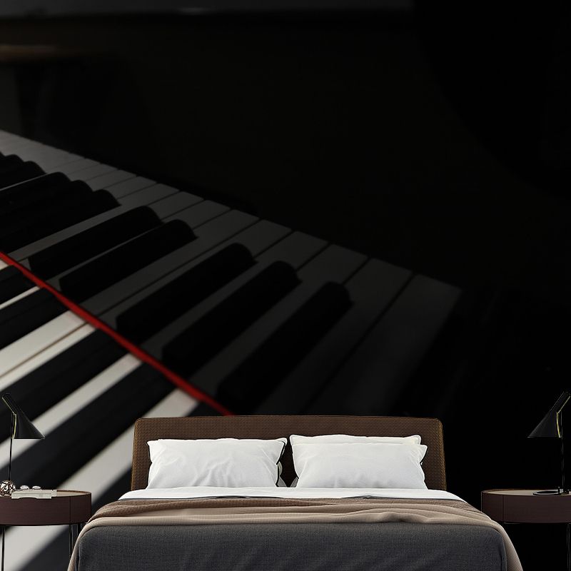 Piano Photography Mural Decorative Environment Friendly Wall Covering