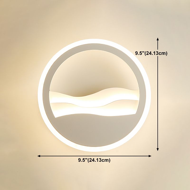 Unique Shape Wall Light Modern Style Metal Single Light Wall Mounted Light Fixture