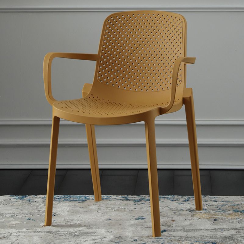 Modern Plastic Chair Parsons Chair in Matte Finish for Kitchen
