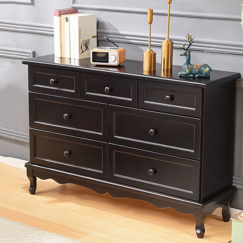 Nautical Solid Wood Storage Chest Bedroom Chest with Drawers