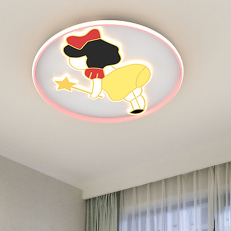 Joli plafonnier de dessin animé, Style moderne et Simple, plafonnier encastré pour chambre à coucher et salon