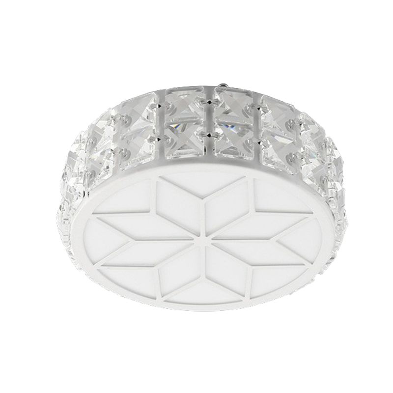 Drum Geformte Flush Mount Lighting Minimalist Crystal LED Flush Mount Halterung für den Einstiegspunkt