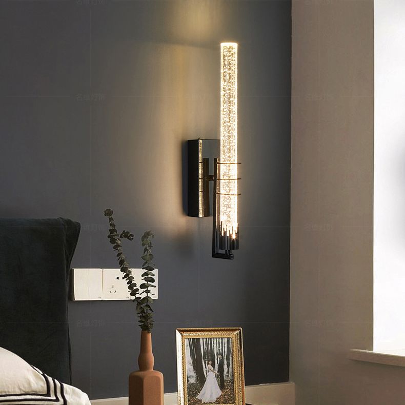 Leichter extravaganter Stil linearer Wandleuchten Kristall 1 Leichte Leuchten