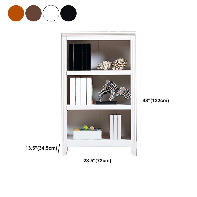 Modern Style Standard Bookshelf Solid Wood Shelf Bookcase for Home