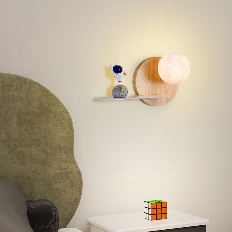 Bedroom Wall Mounted Lamp Metal Kids Style Wall Mounted Lighting