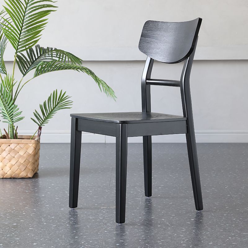 Silla auxiliar de madera para el hogar industrial, silla de comedor con respaldo de escalera (juego de 4)