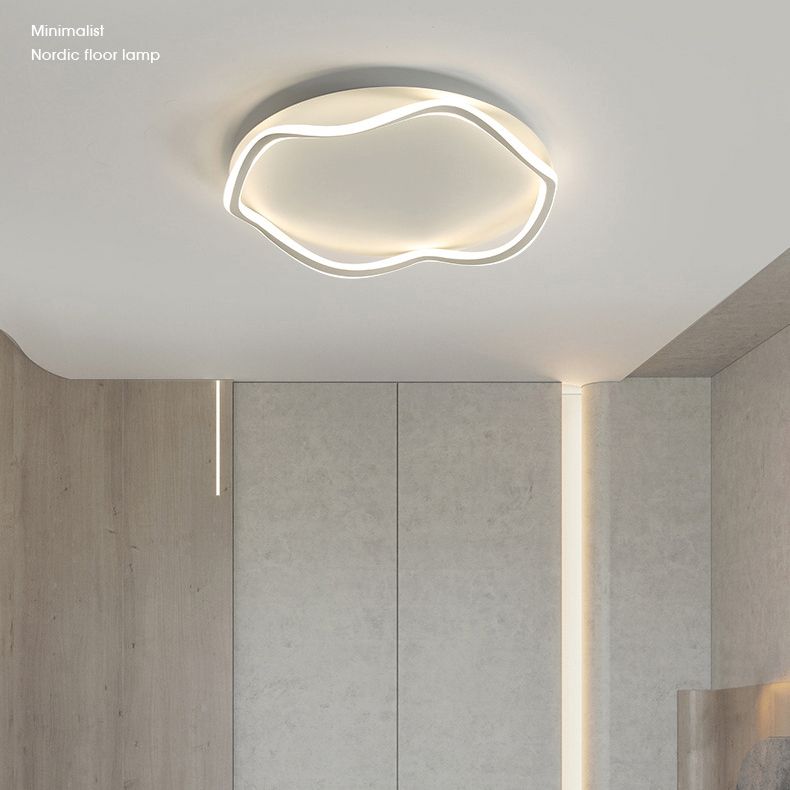 Moderne linéaire fer encastré léger acrylique ombre encastré plafonnier fixe