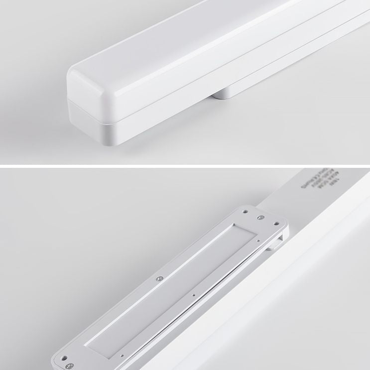 Lámpara de tocador LED de estilo minimalista lámpara lineal metálico espejo montado en la pared delantera para el baño