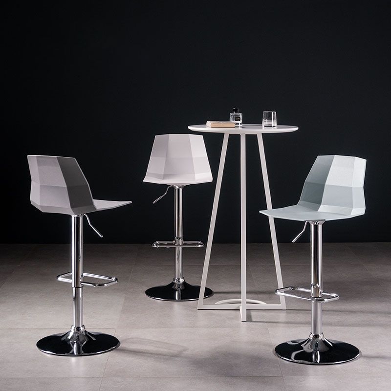 Modern Adjustable Dining Stool Plastic Footrest Counter Stool with Swivel