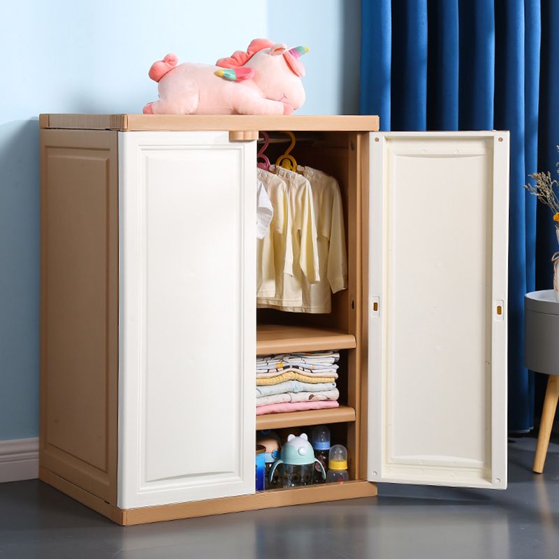 Modern Adjustable Shelves Wardrobe Armoire Freestanding Plastic Wardrobe