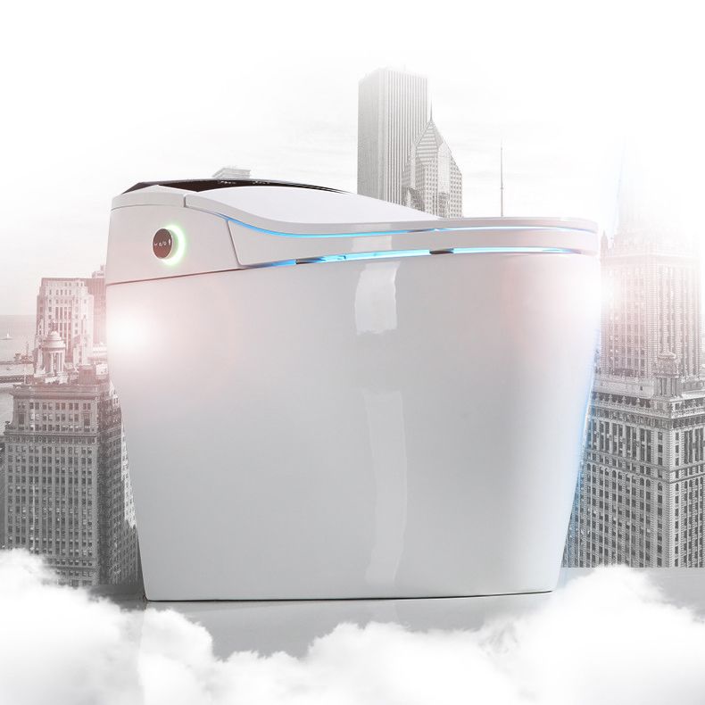 Modern One Piece Toilet Floor Mounted Toilet Bowl with Seat for Washroom