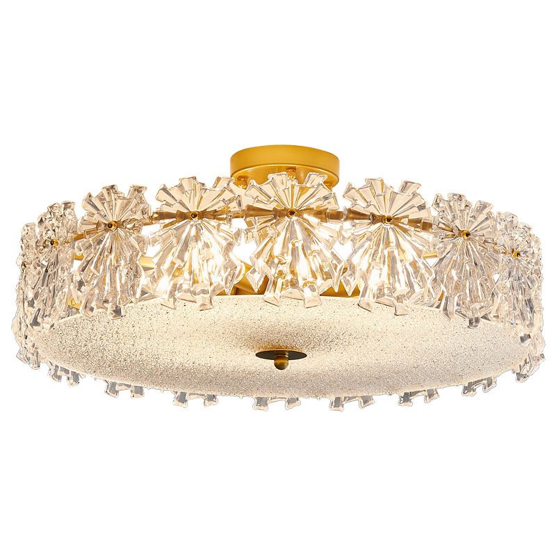 Nordic Glass Ceiling Light Creative Flush Mount Ceiling Light Fixture for Bedroom